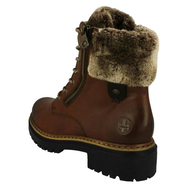 Rieker Ladies Rieker Fleece Lined Ankle Boots 72608