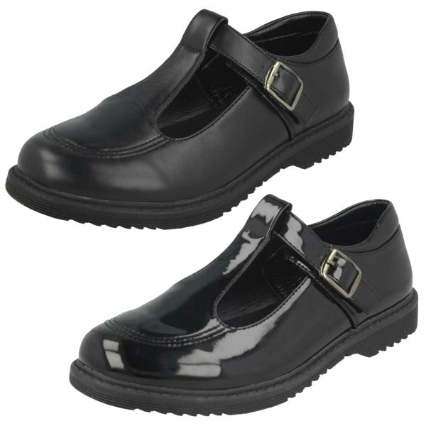 Cool For School Girls Cool For School T-Bar Buckle School Shoes H2433