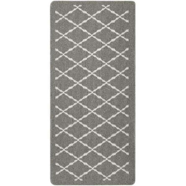 The Rugs Durable Washable Mats & Runners with Diamond Design