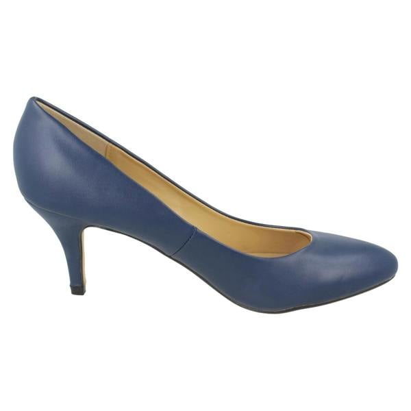 Anne Michelle Ladies Anne Michelle Mid Heel Court Shoes