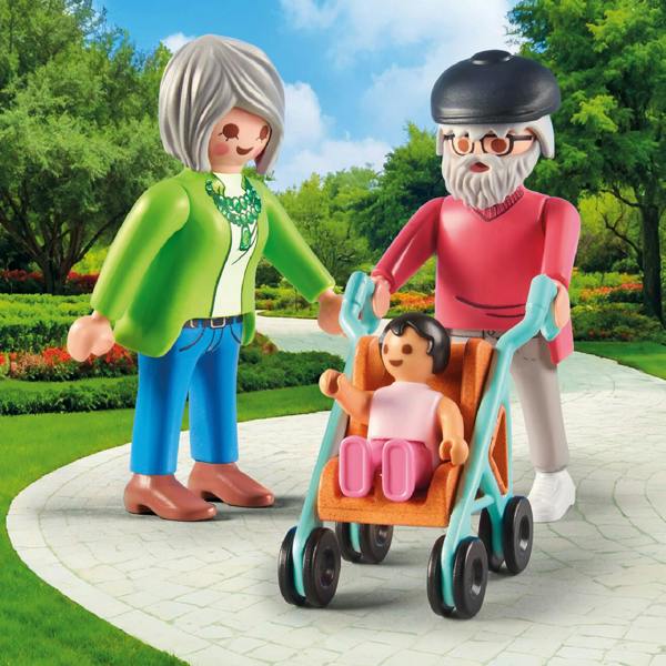 Playmobil Grandparents with Baby - 71613 Playset