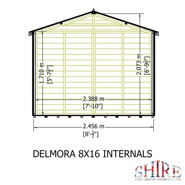 Shire Delmora 8x16 Summerhouse - Best Shed
