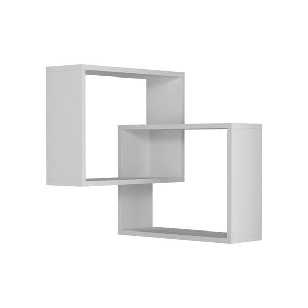 Decortie Ring Corner Wall Mounted Modern Bookcase Display Unit 60cm
