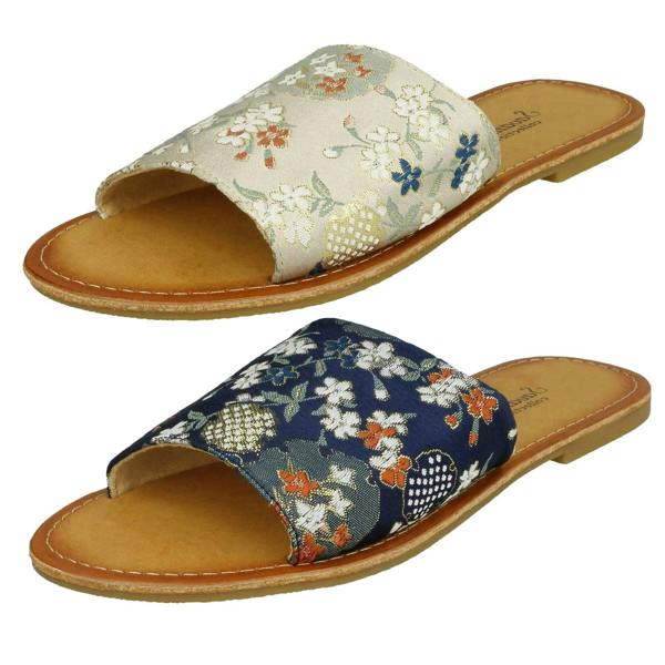 Savannah Ladies Savannah Patterned Mule Sandals