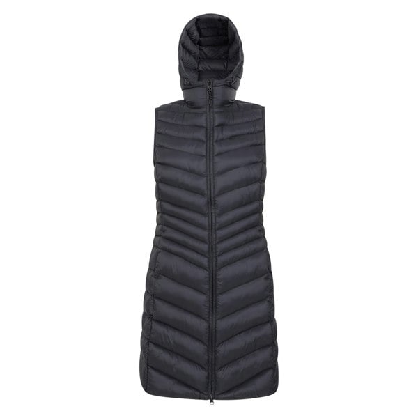 Mountain Warehouse Womens/Ladies Florence Padded Long Gilet - Black