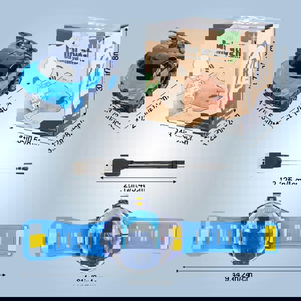 deAO Toys Remote Control Cars BLUE Watch Toy Watch Controlled Car for Kids