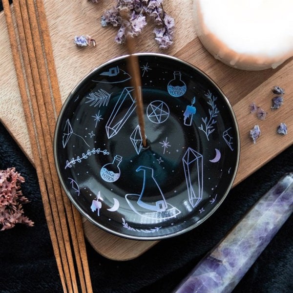 Serano Crystal Witch Incense Holder Plate