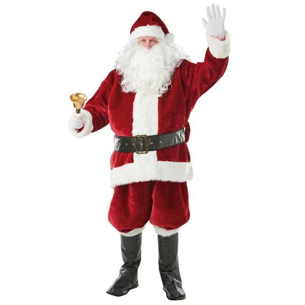 Bristol Novelty Mens Santa Claus Costume - Red/White - 