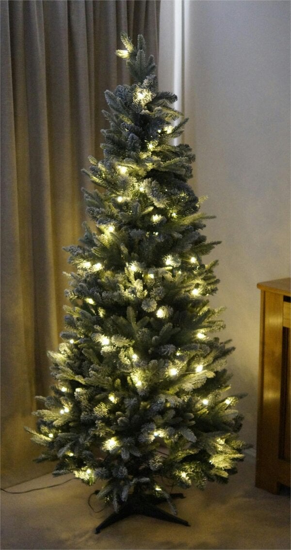 Scotts of Stow Xmas Haus PopUp Pine Effect Pre Lit Christmas Tree with Timer Power Supply