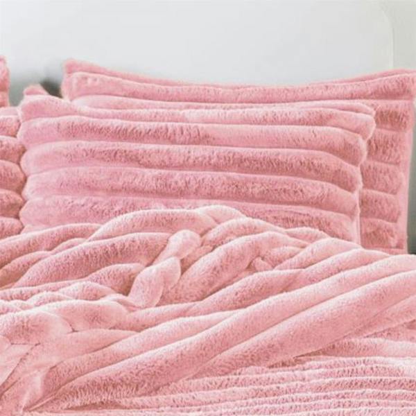 Big Cord Teddy Blush Duvet Cover Set