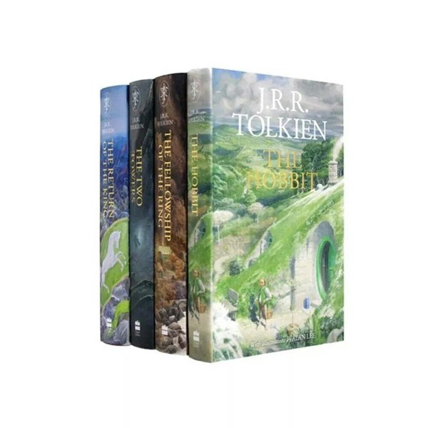 The Hobbit and The Lord of the Rings 4 Books Collection Set Illustrated edition