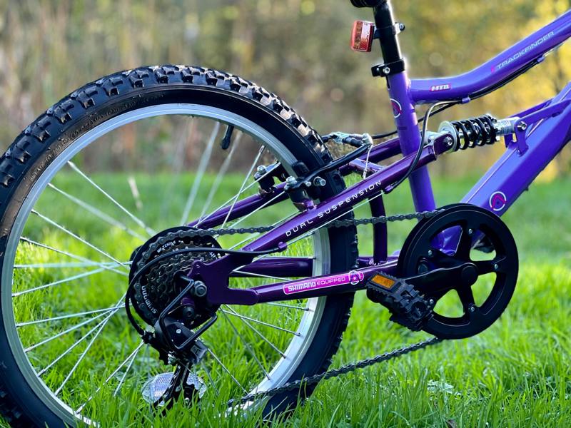 Basis Bikes Basis Princess 20" Girls Full Suspension Mountain Bike - Pearl Purple/Pink