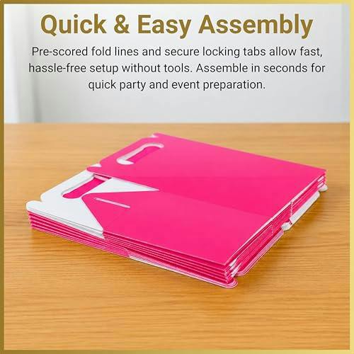 Hot Pink Cardboard Party Food Boxes in 10, 20 or 30 Pack Sizes for Lunch, Cake and Treats image 6
