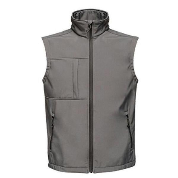 Regatta Mens Octagon II Printable Soft Shell Bodywarmer - Seal Grey/Black
