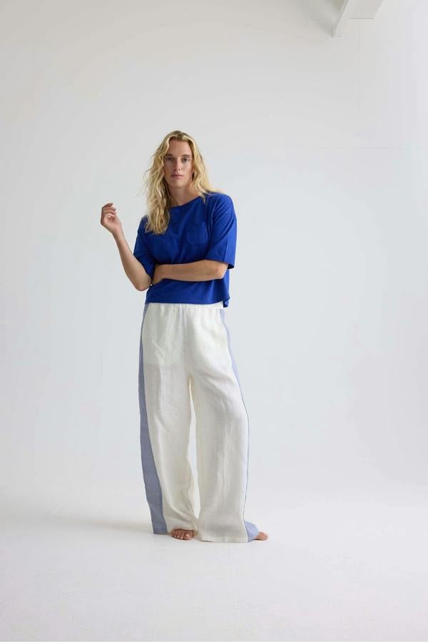 Pretty You London Relaxed Cotton T-Shirt In Bluing