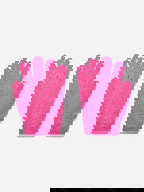 Nike Girls Futura Beanie Hat And Gloves Set in Pink