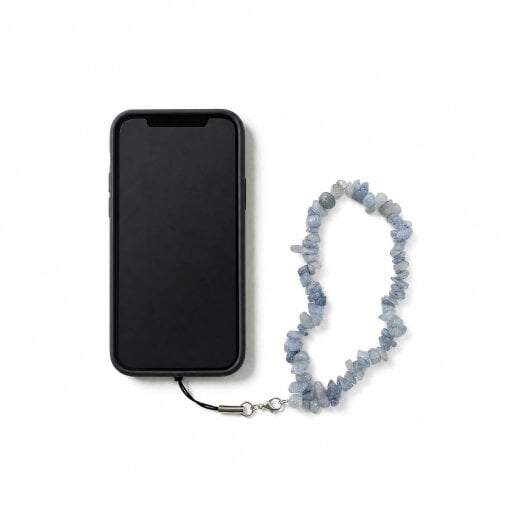 Gold Trip Crystal Phone or Bag Charm - Blue Aventurine