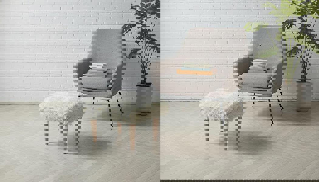 Handmade Velvet Teddy Footstool Pouffe in Chocolate for Cozy Home - ISTOOLS 