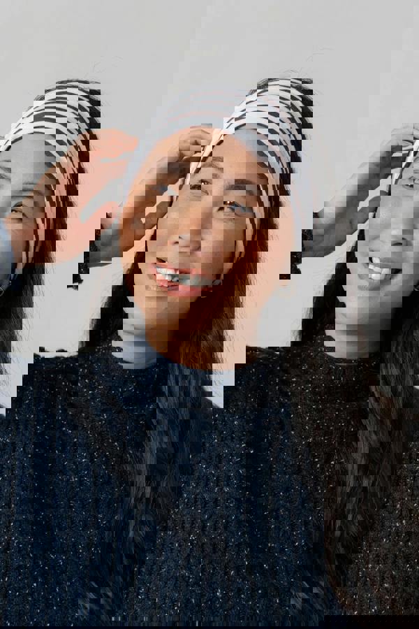 Lily & Me Multiband Chocolate / Ecru Stripe