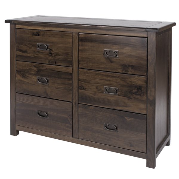 Core Products Boston 3 + 3 Wide Chest of Drawers