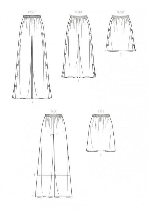 Simplicity Sewing Pattern 9608, Trousers, Skirts for Women, D5 (4-6-8-10-12) - Easy