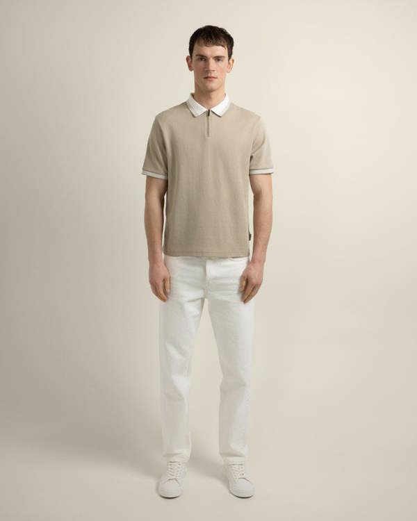 Larsson & Co Nilsson - Contrast Rib Polo Shirt