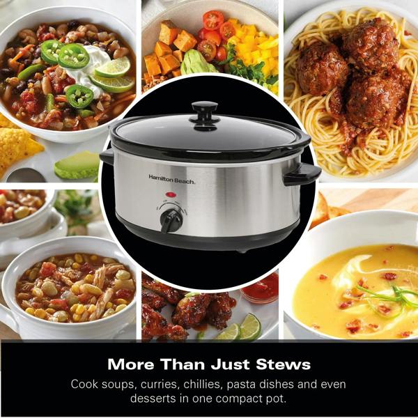 Hamilton Beach The Family Favourite 6.5L Slow Cooker - Silver