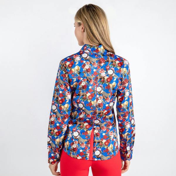 LEOPARDS & ROSES WOMENS PRINT SHIRT - Premium Men's Patterned Shirt by Claudio Lugli | Bold Design, Tailored Fit, Best Printed Shirts