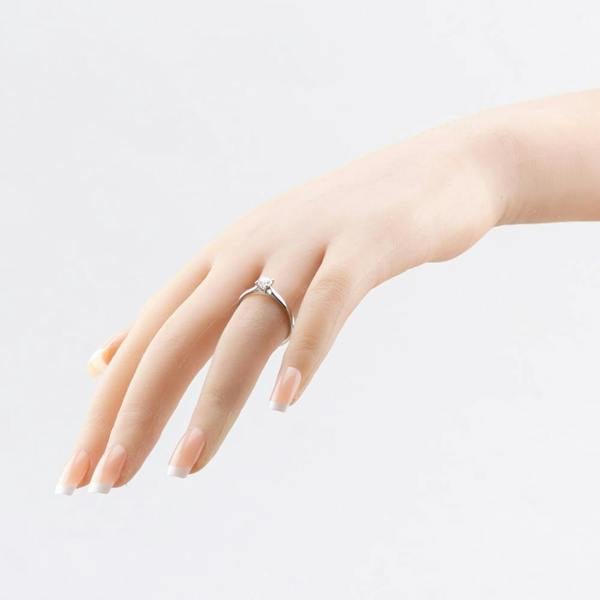 1888 Collection Platinum Certificated Round Cut 0.40ct Diamond Four Claw Solitaire Ring RI-2016(.40CT PLUS)