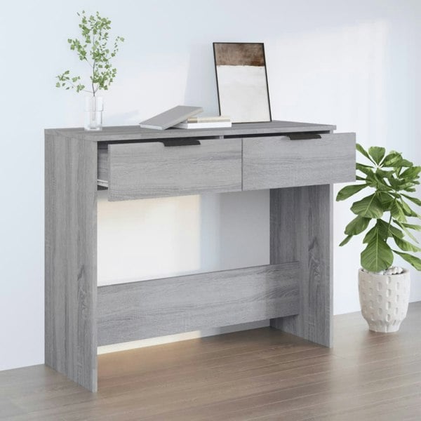 Berkfield Console Table Grey Sonoma 90x36x75 cm Engineered Wood