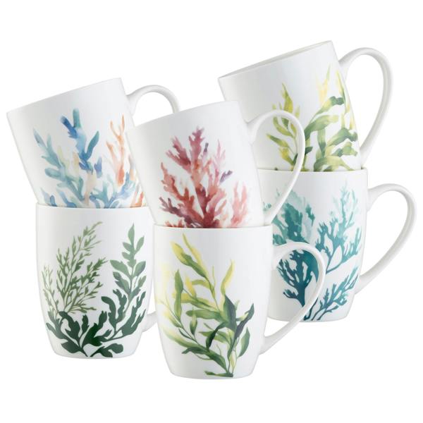 Aynsley China Aynsley Atlantic Set of 6 Mugs