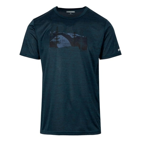 Regatta Mens Fingal VIII Scenery Marl T-Shirt - Moonlight Denim