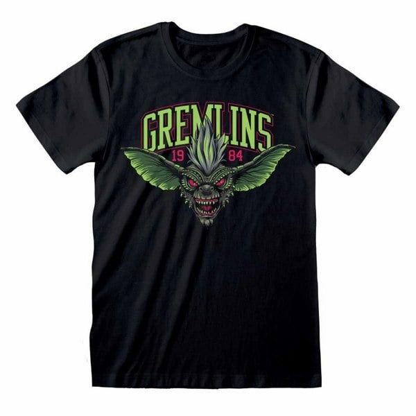 Gremlins Unisex Adult Stripe T-Shirt - Black