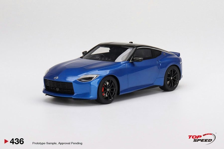TSM Nissan Fairlady Z Version ST 2023 Seiran Blue RHD 1:18 Scale TSM TS0436