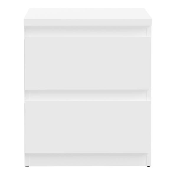Furniture To Go Edmore 2 Drawer Bedside Table in White