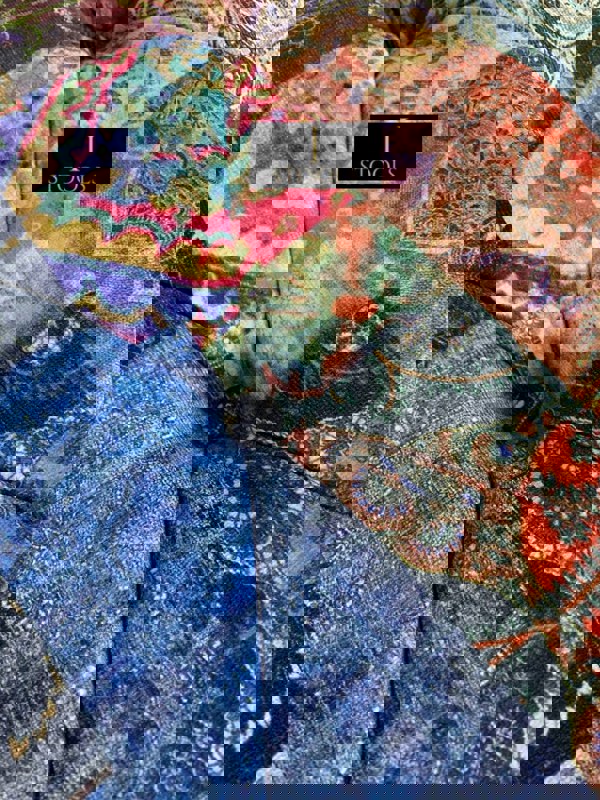 ISTOOLS Demask Upholstered Footstool Ottoman – Handmade Stylish Seating