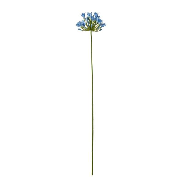 Wyld Haus Set of 3 Artificial Flowers Blue Agapanthus Stems