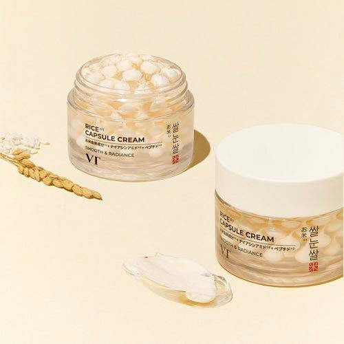 VT Rice Ceramide Cream – TikTok viral "Topical Fermented Rice Drip & 24-Hour Non-Sticky Moisture Barrier Wrap" for a glass skin profile, shop at Atelier De Glow UK.