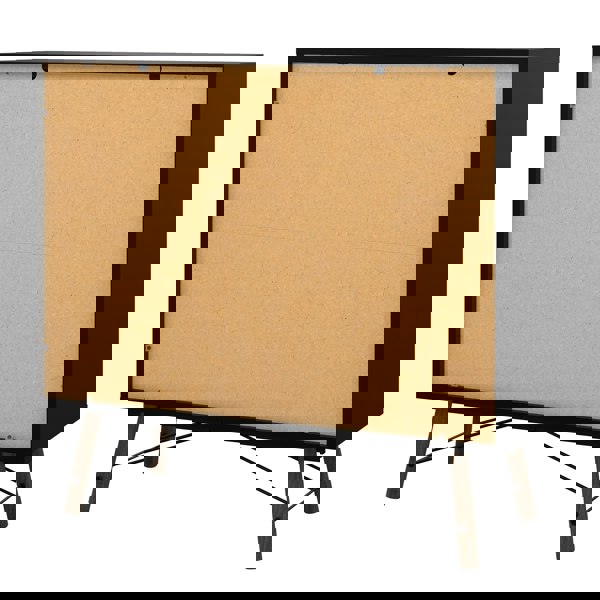 Furniture To Go Ry Double chest of drawers 6 drawers in Matt Black Walnut