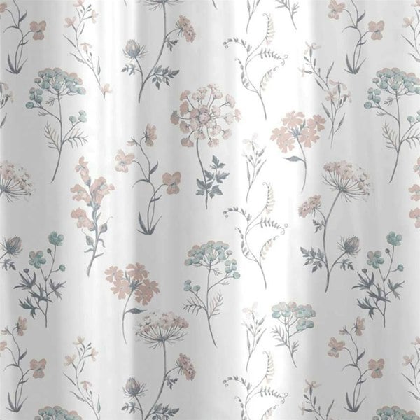 Country Club Fleur White Shower Curtain