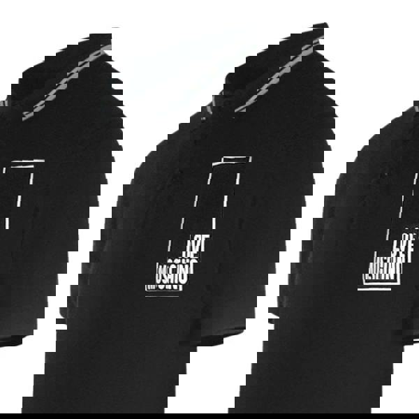 Moschino Love Moschino Box Logo Black Polo Shirt