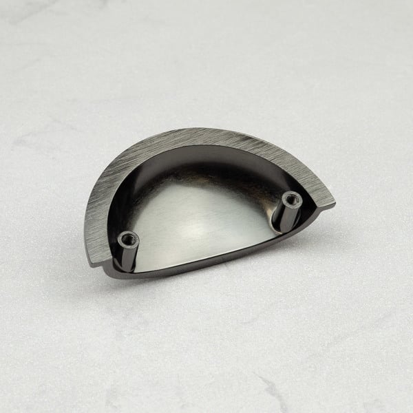 Handle & Home Black Nickel Knob and Cup Handle