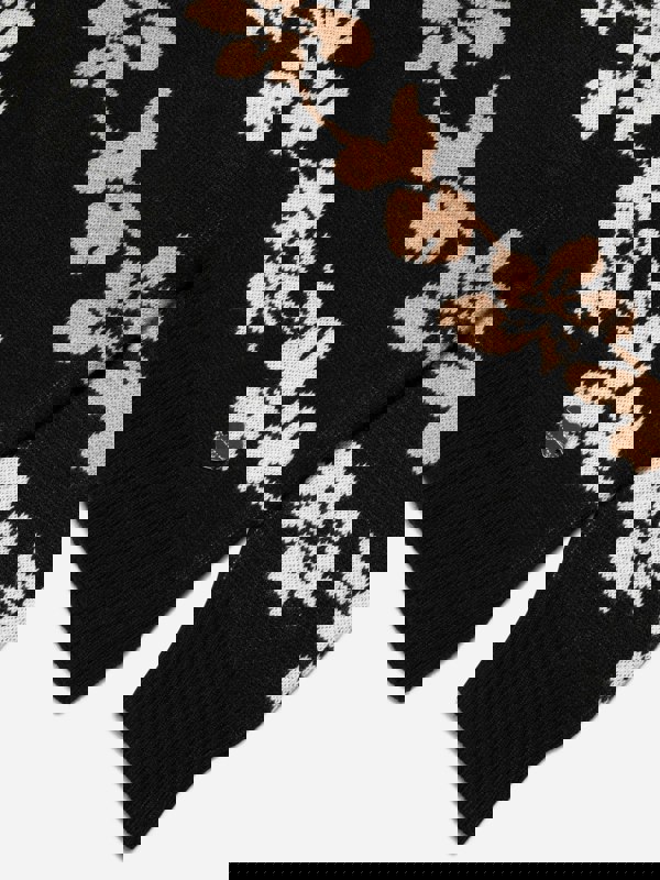 Monnalisa Girls Jacquard Knitted Jumper in Black