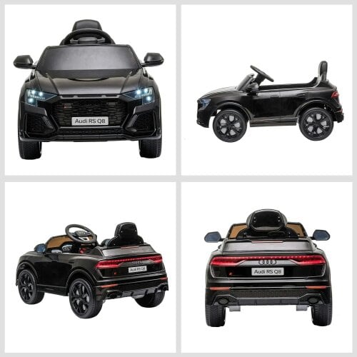 Licensed Audi RS Q8 Electric Ride On Car, with Remote Control, Black