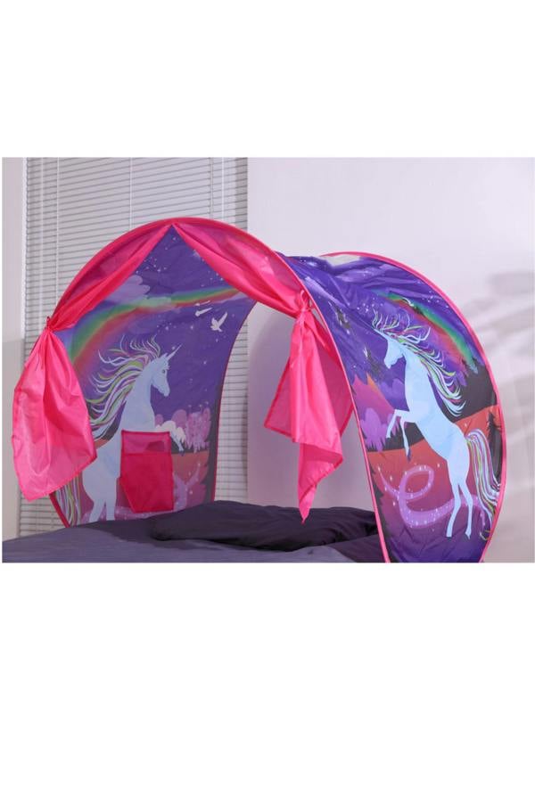 Groundlevel Children's Pop Up, Over Bed Play Tent - Pink