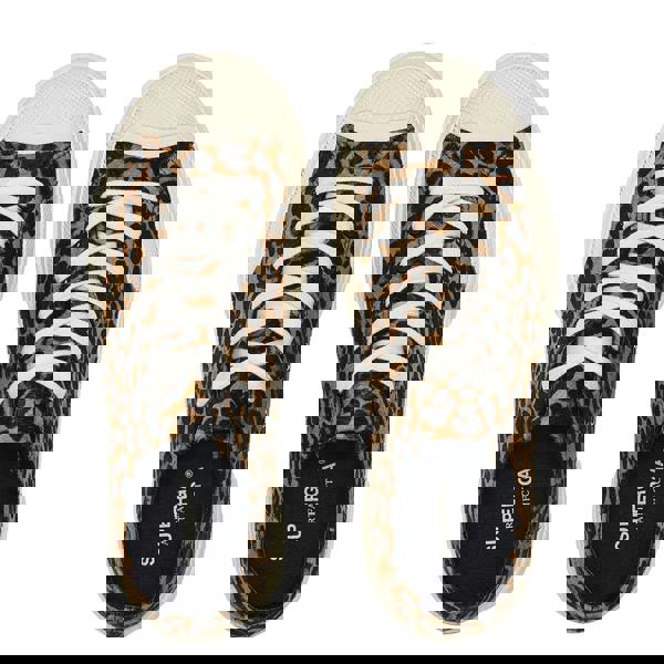 Superga Womens/Ladies 2750 Leopard Print Leather Trainers - Brown/Black