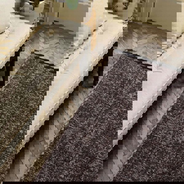 Brilliance Short Pile Brown Rug, abstract design, soft pile| THE RUGS