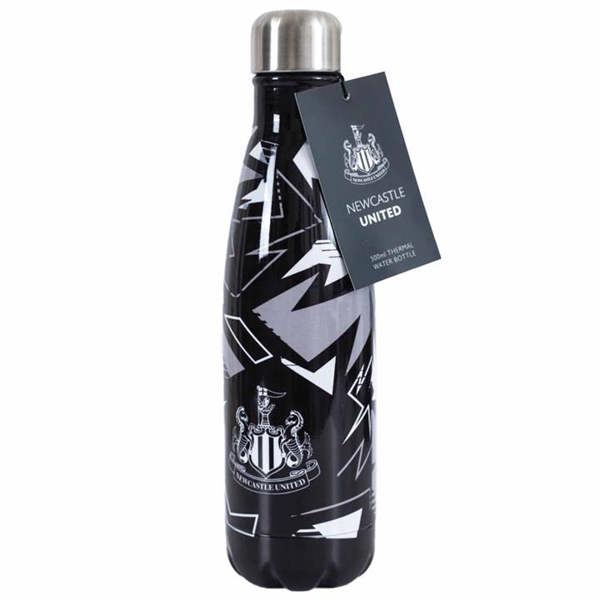 Newcastle United FC Pattern Water Bottle, Water Bottles, Sports, Gift