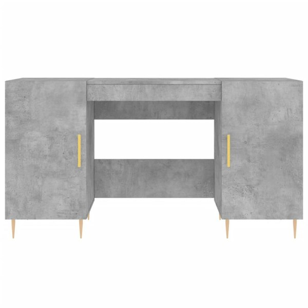 Berkfield Desk Concrete Grey 140x50x75 cm Engineered Wood