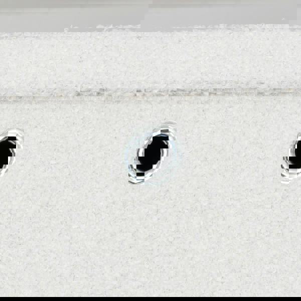 JVL Shiro Boucle Foldable Fabric Storage Cube with Lid for Home Organisation, White